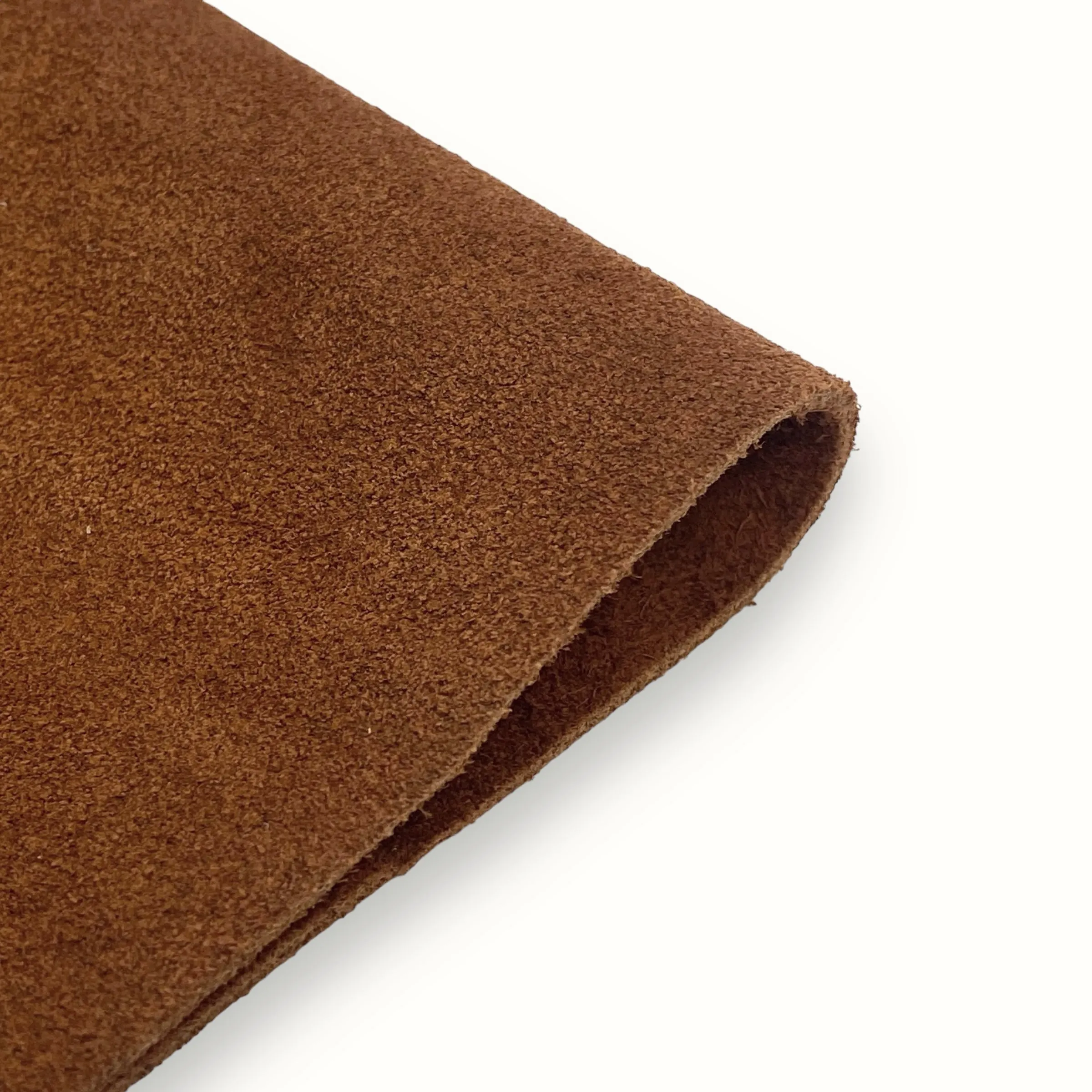 4oz (1.6mm) Cow Suede - Burnt Orange (per square foot)