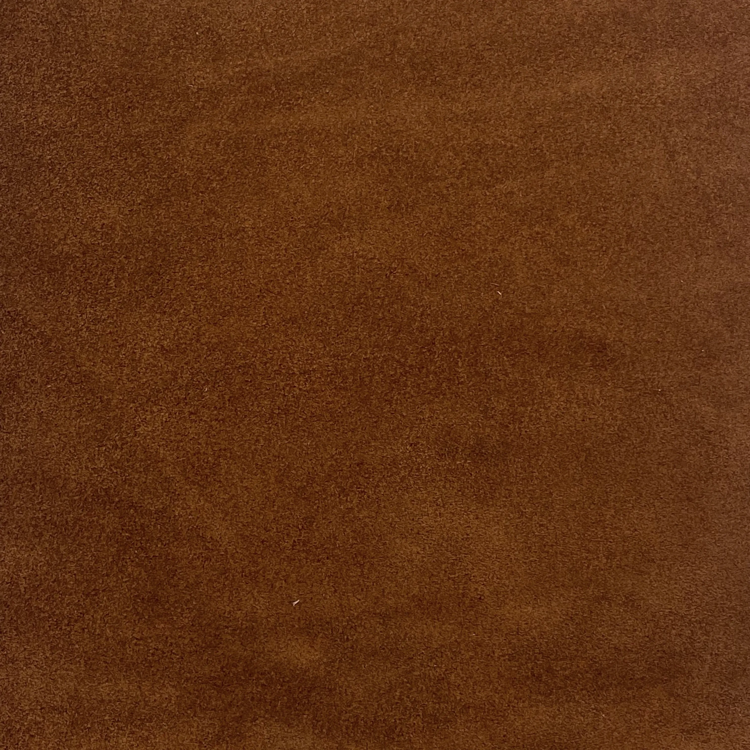 4oz (1.6mm) Cow Suede - Burnt Orange (per square foot)