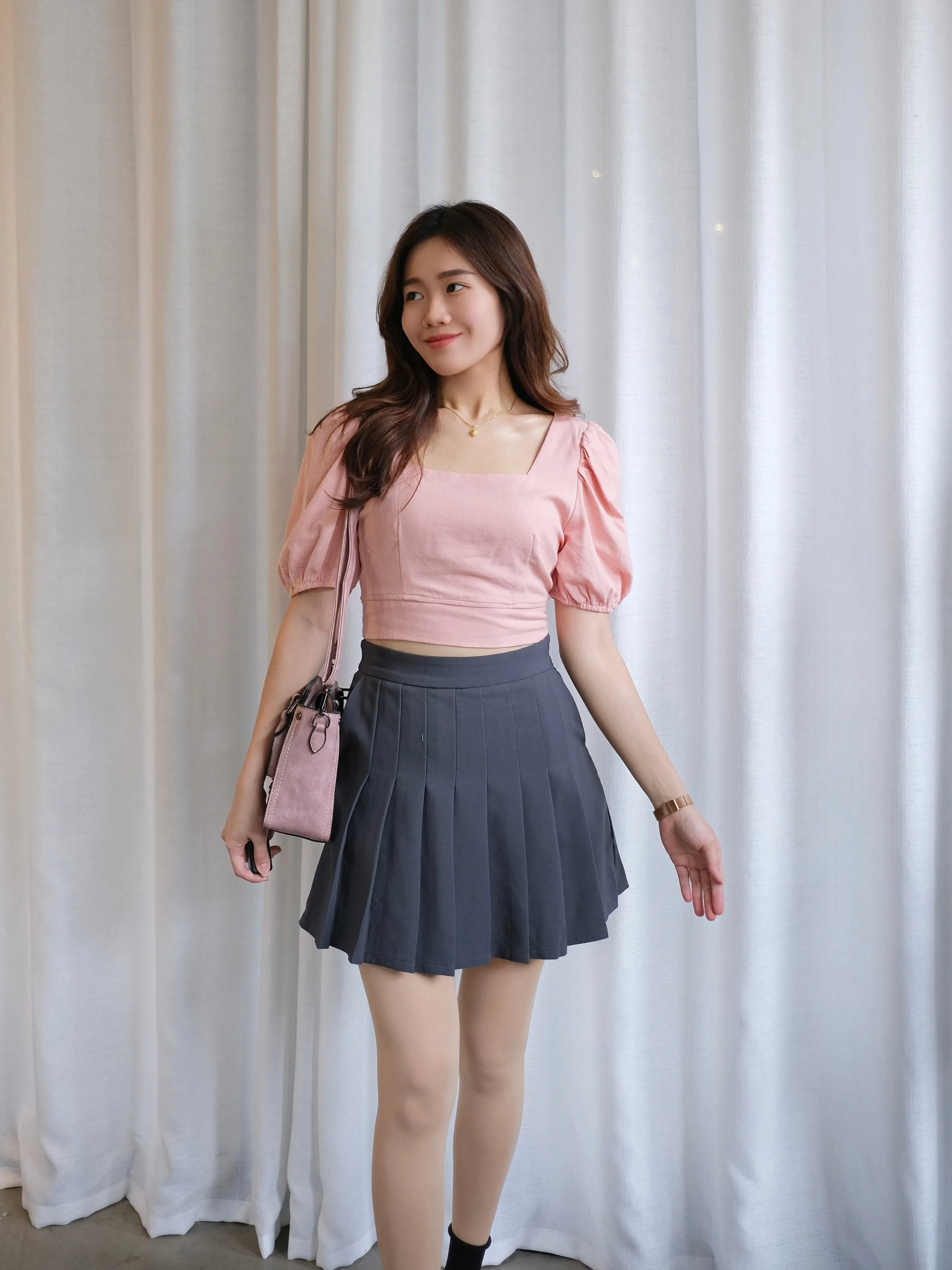 ACEWIN Pleated Mini Skirt (Size S-L) 601290