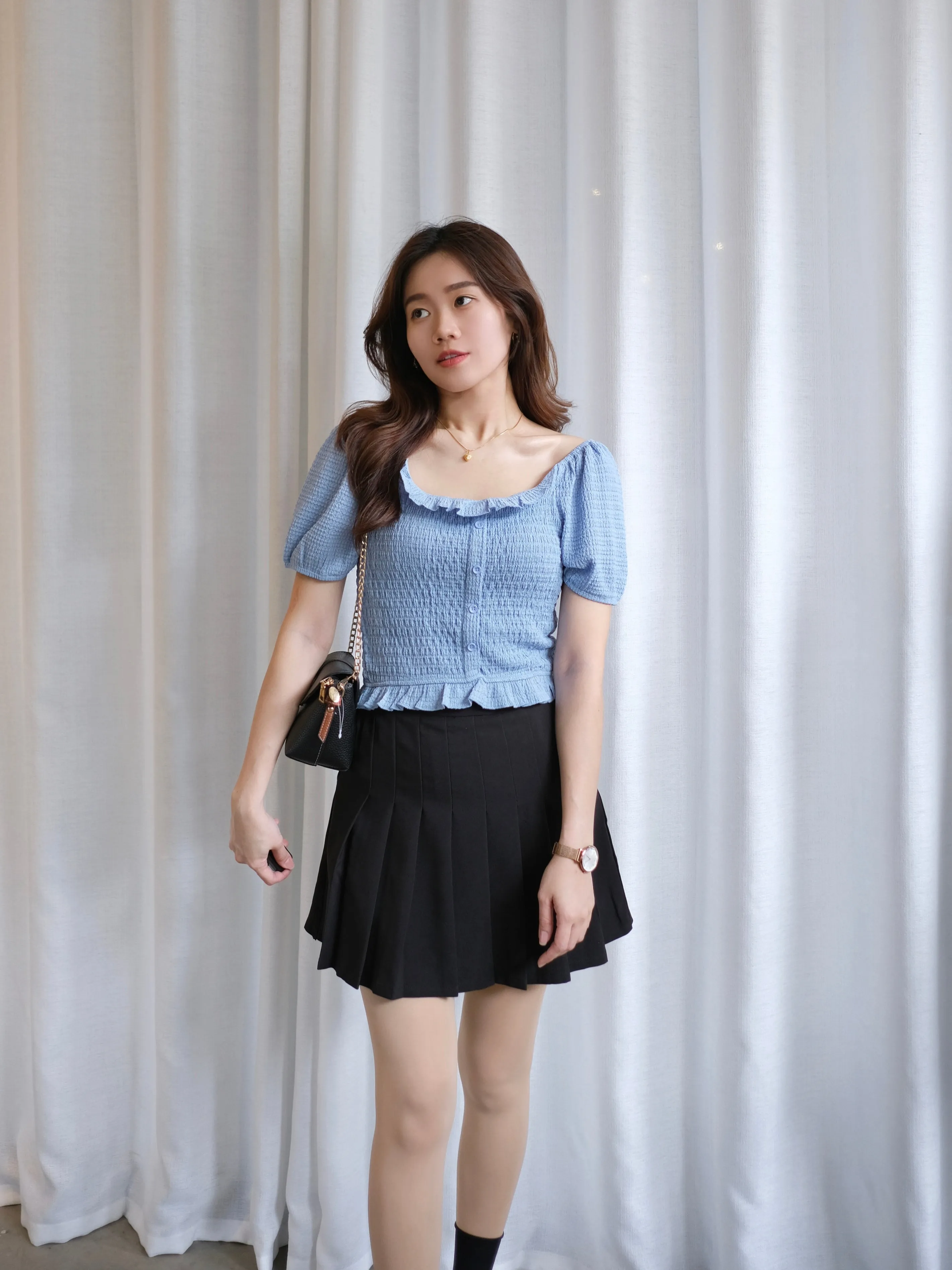 ACEWIN Pleated Mini Skirt (Size S-L) 601290