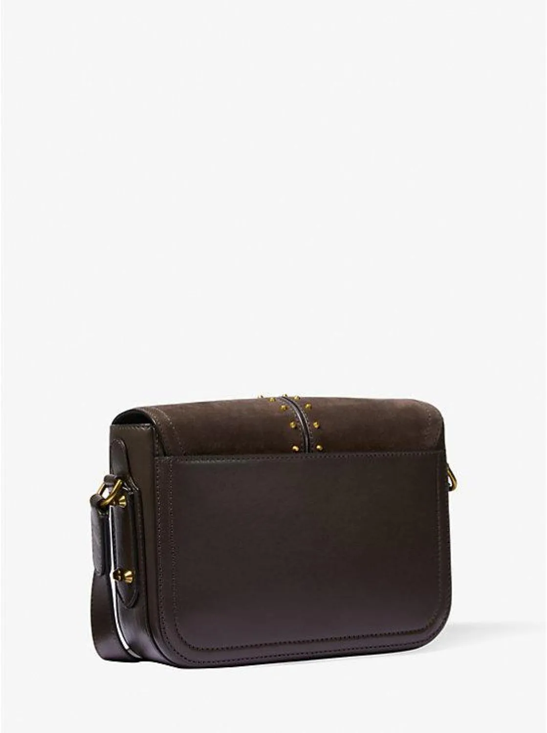 Astor Medium Studded Suede Messenger Bag