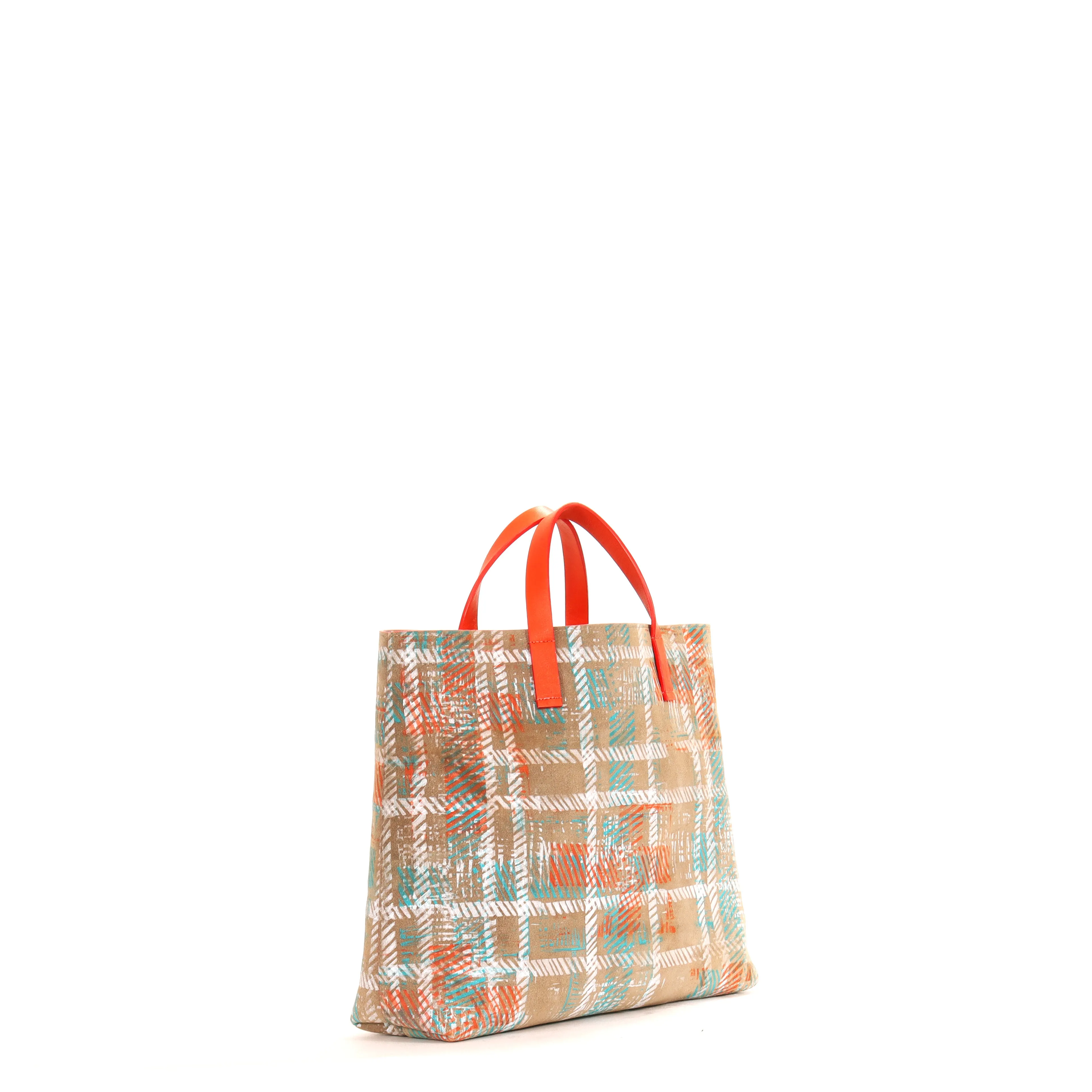 BM.AC CLUB TOTE BLOCK PRINTED BUCKSKIN SUEDE