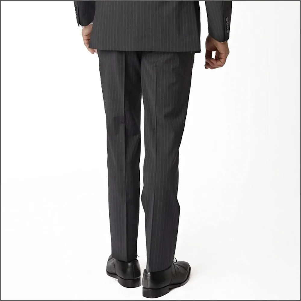 Brook Taverner Avalino Charcoal Pinstripe Suit--