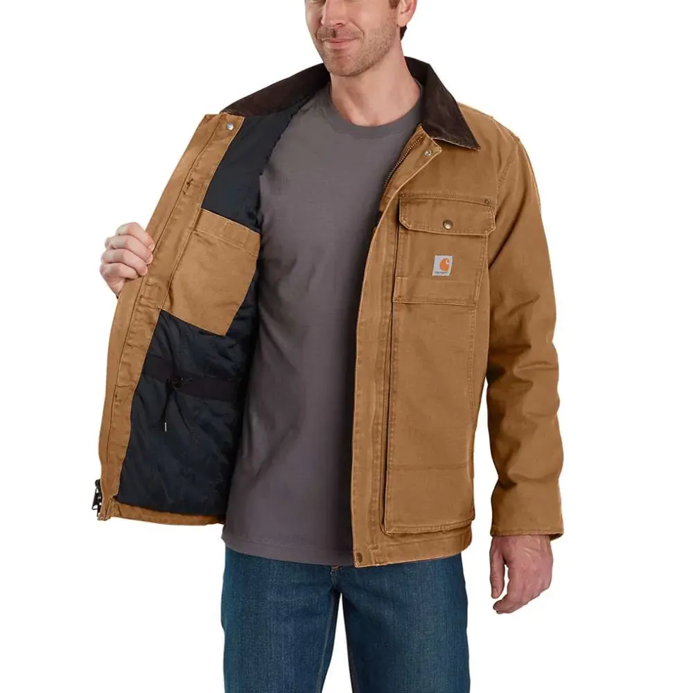 Carhartt 103283 Full Swing Relaxed Fit Washed Duck Insulated Traditional Coat