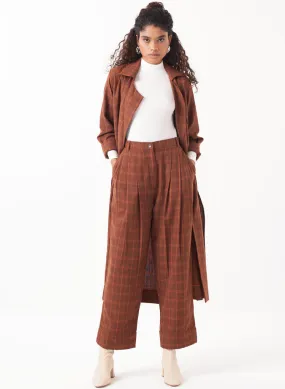 Checkered Pleat Pants