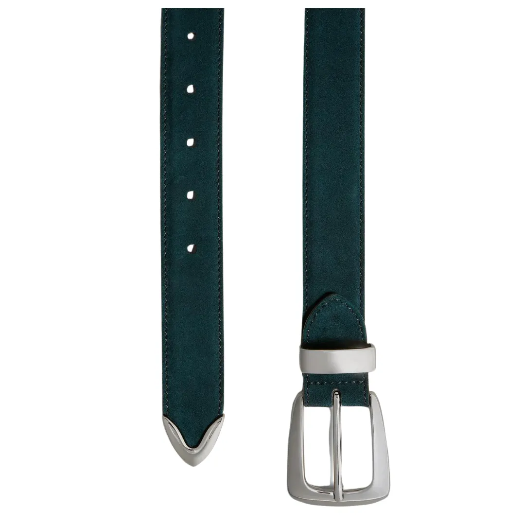 English Green Suede Benny Belt