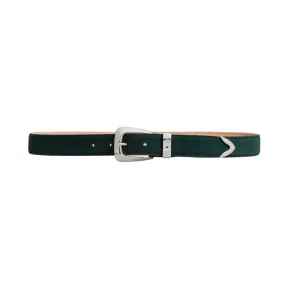 English Green Suede Benny Belt