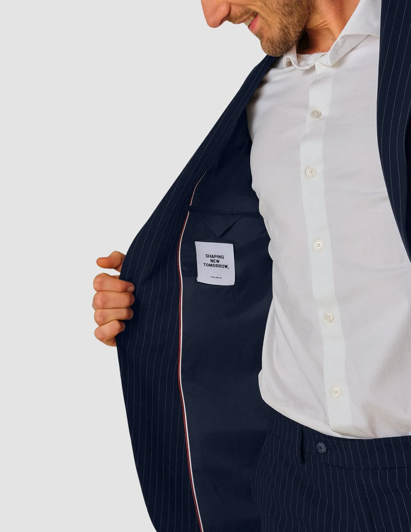 Essential Suit Navy Pinstripe