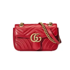 GG Marmont Matelassé  Small Leather Shoulder Bag