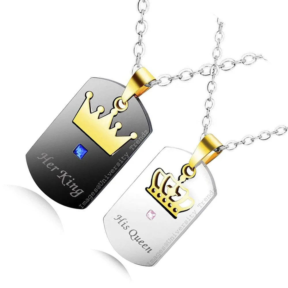 ‘His’ and ‘Her’ Pendants Set