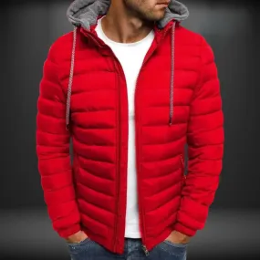 Insulated Quilted Jacket With Hood