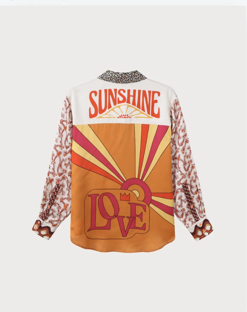 Isabel Printed Sunset Shirt