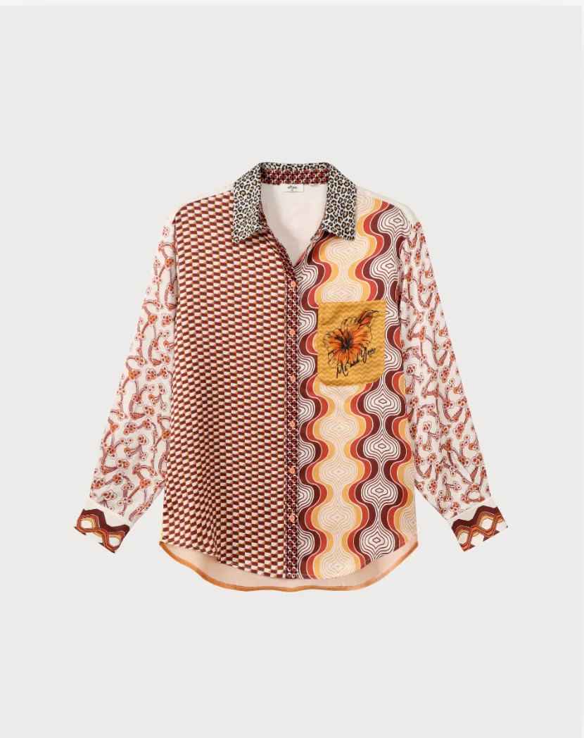 Isabel Printed Sunset Shirt