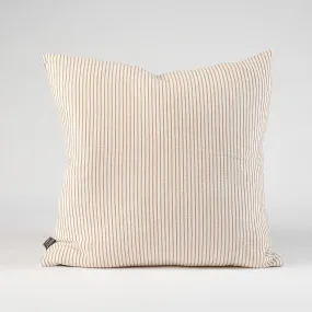 Marina Cushion - Off White w' Nutmeg Stripe