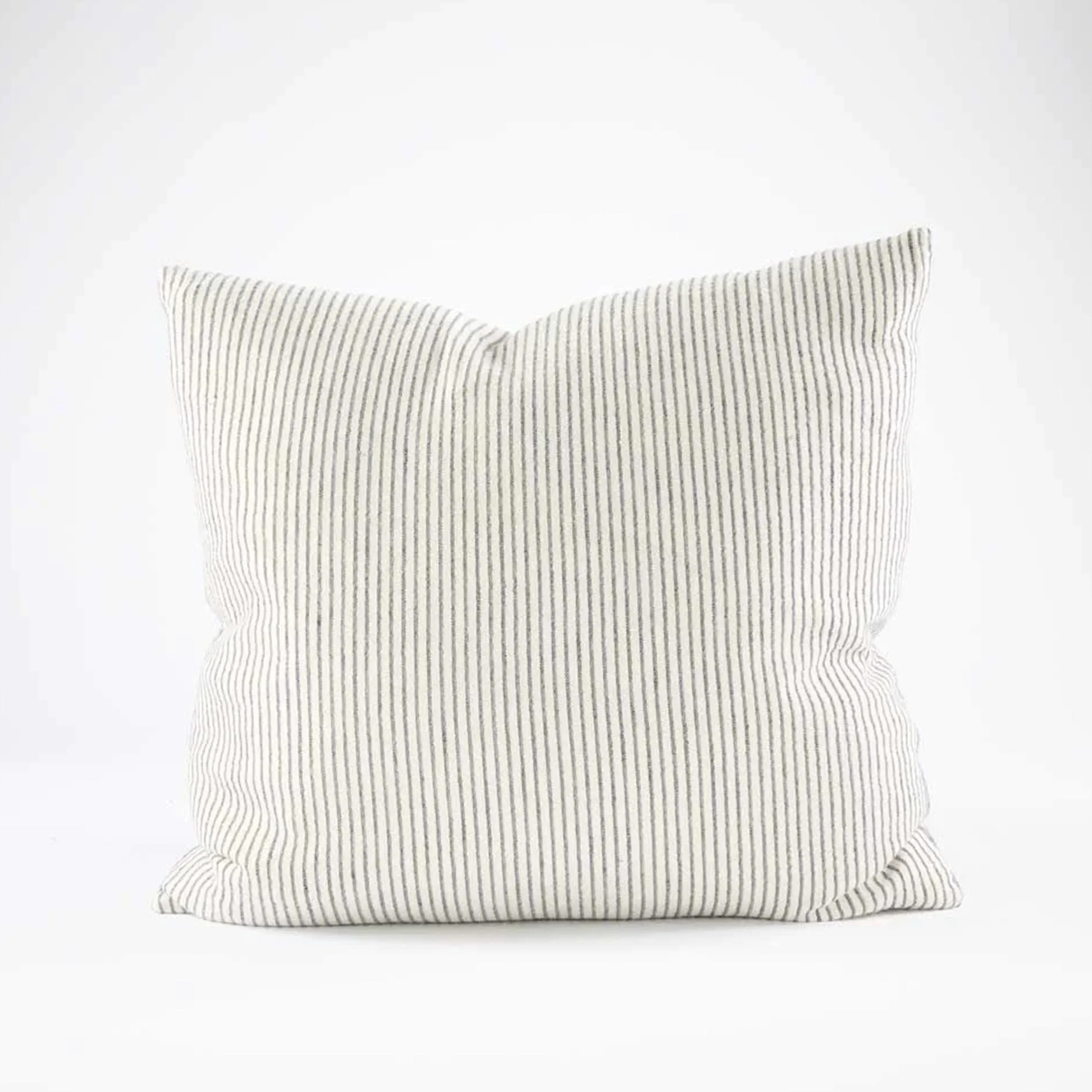 Marina Cushion | Off White with Ink Stripe 50 x 50cm