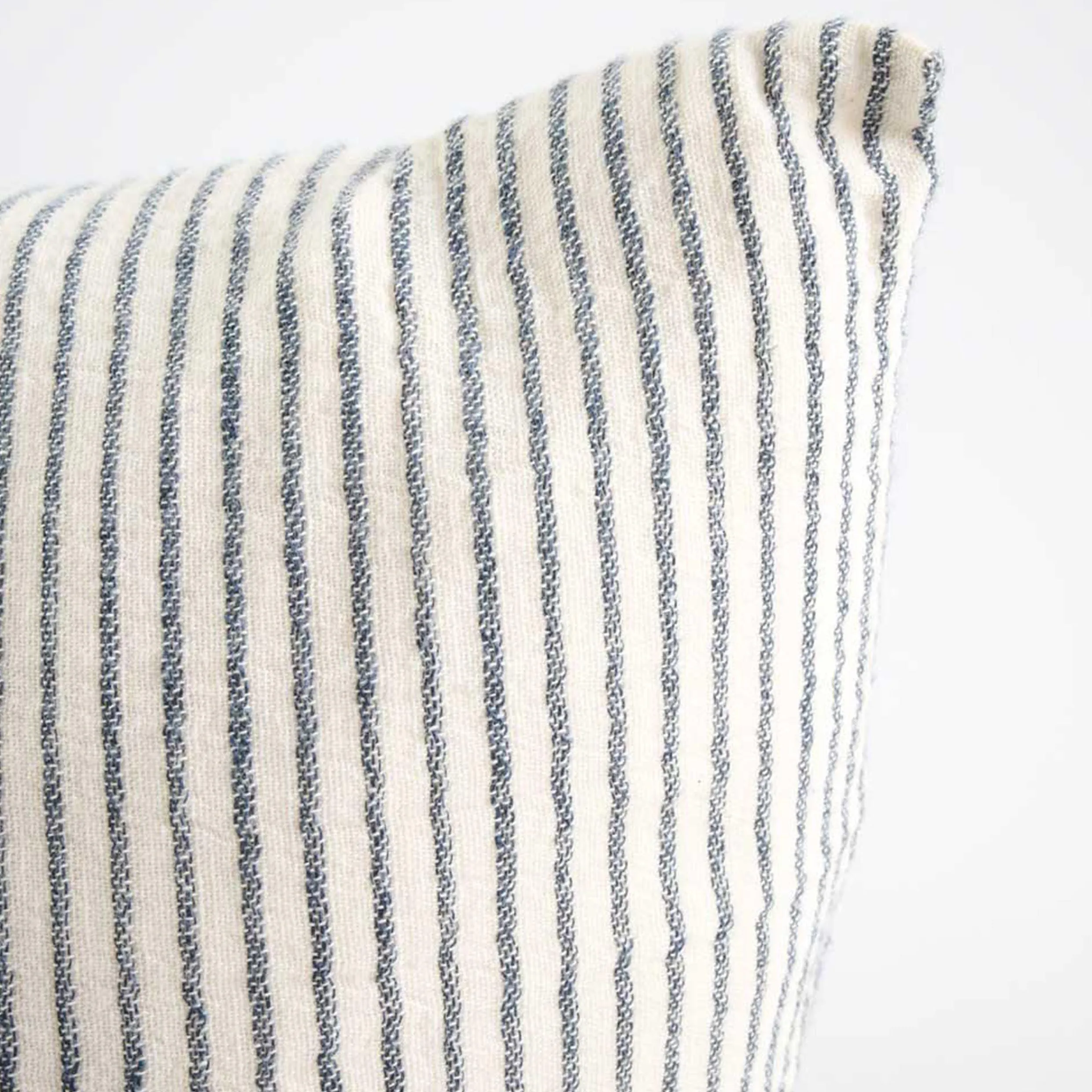 Marina Cushion | Off White with Ink Stripe 50 x 50cm