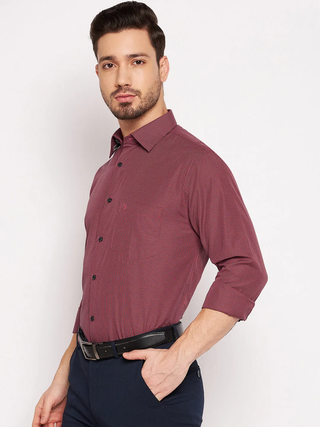 Mens Maroon Shirt