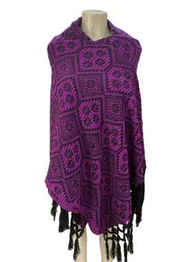 Mexican Maxi Scarf & Shawl Magenta