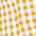 Mustard & White Gingham Bow Blouse