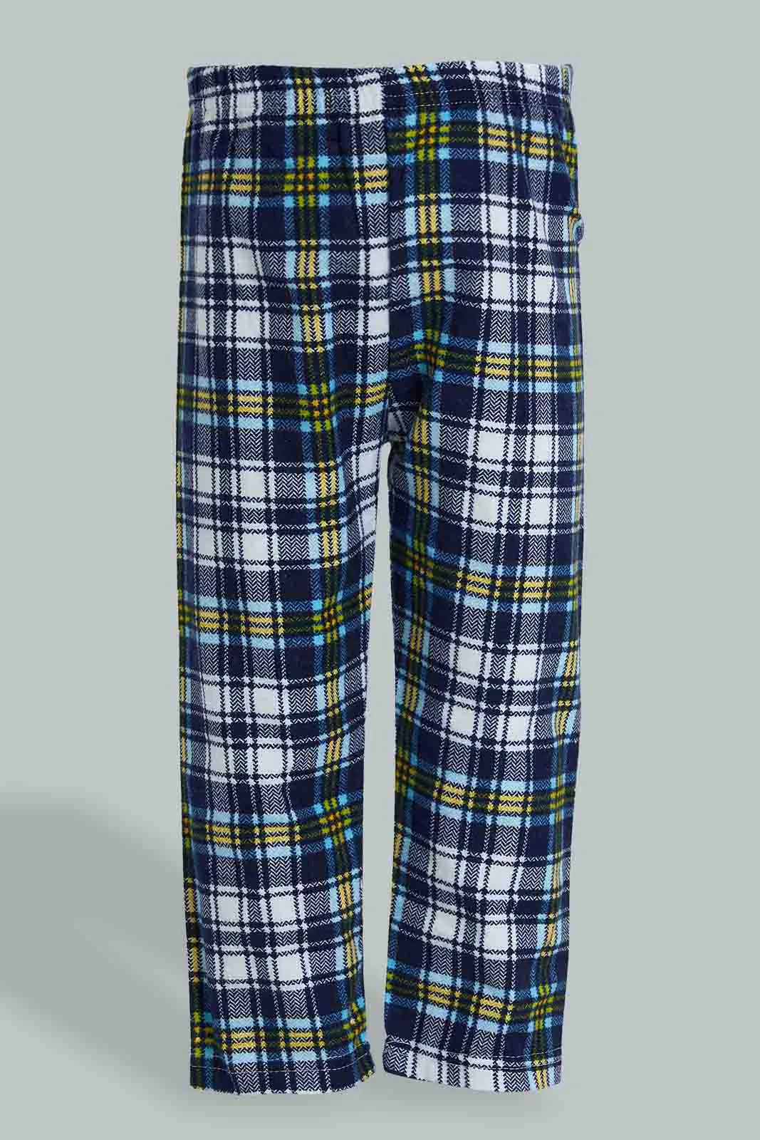 Navy Checkered Pyjama Set (2 Piece)