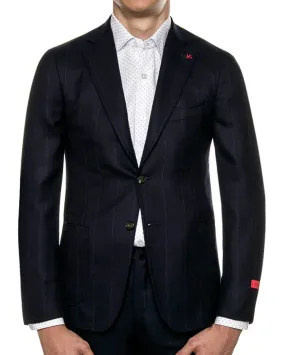 Navy Pinstripe Suit