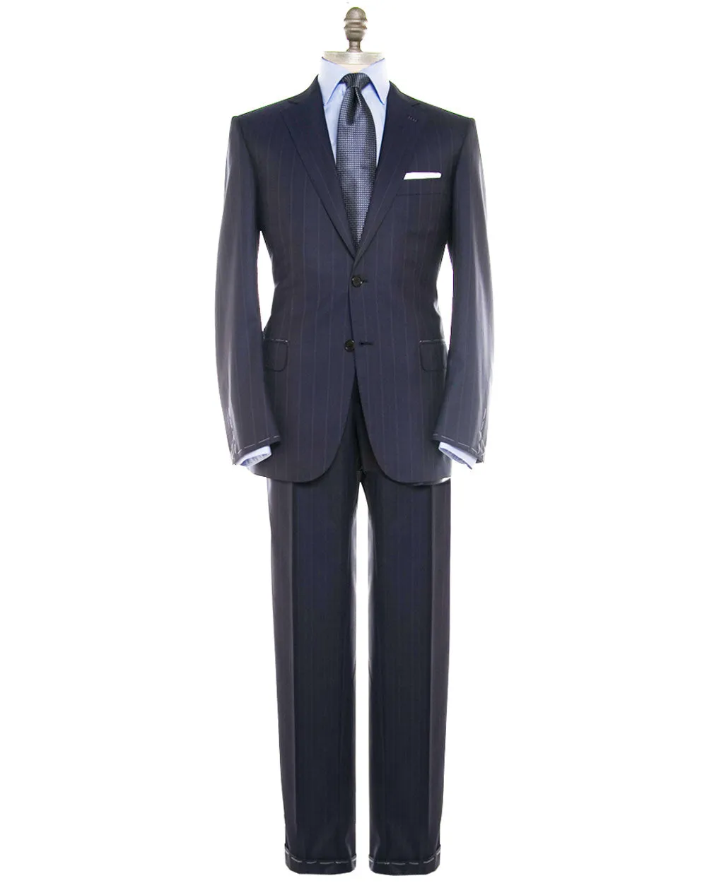 Navy Tonal Pinstripe Suit