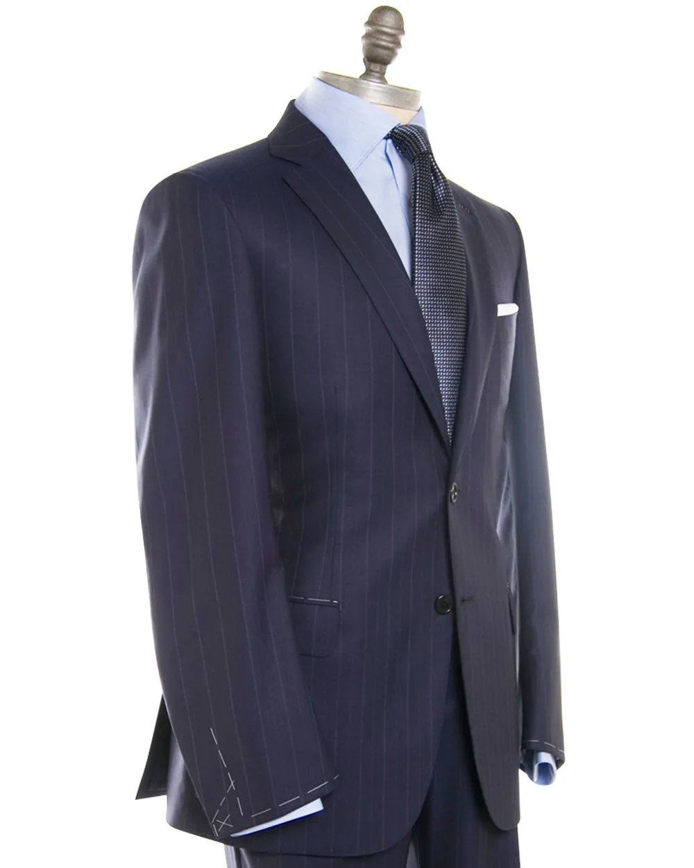 Navy Tonal Pinstripe Suit