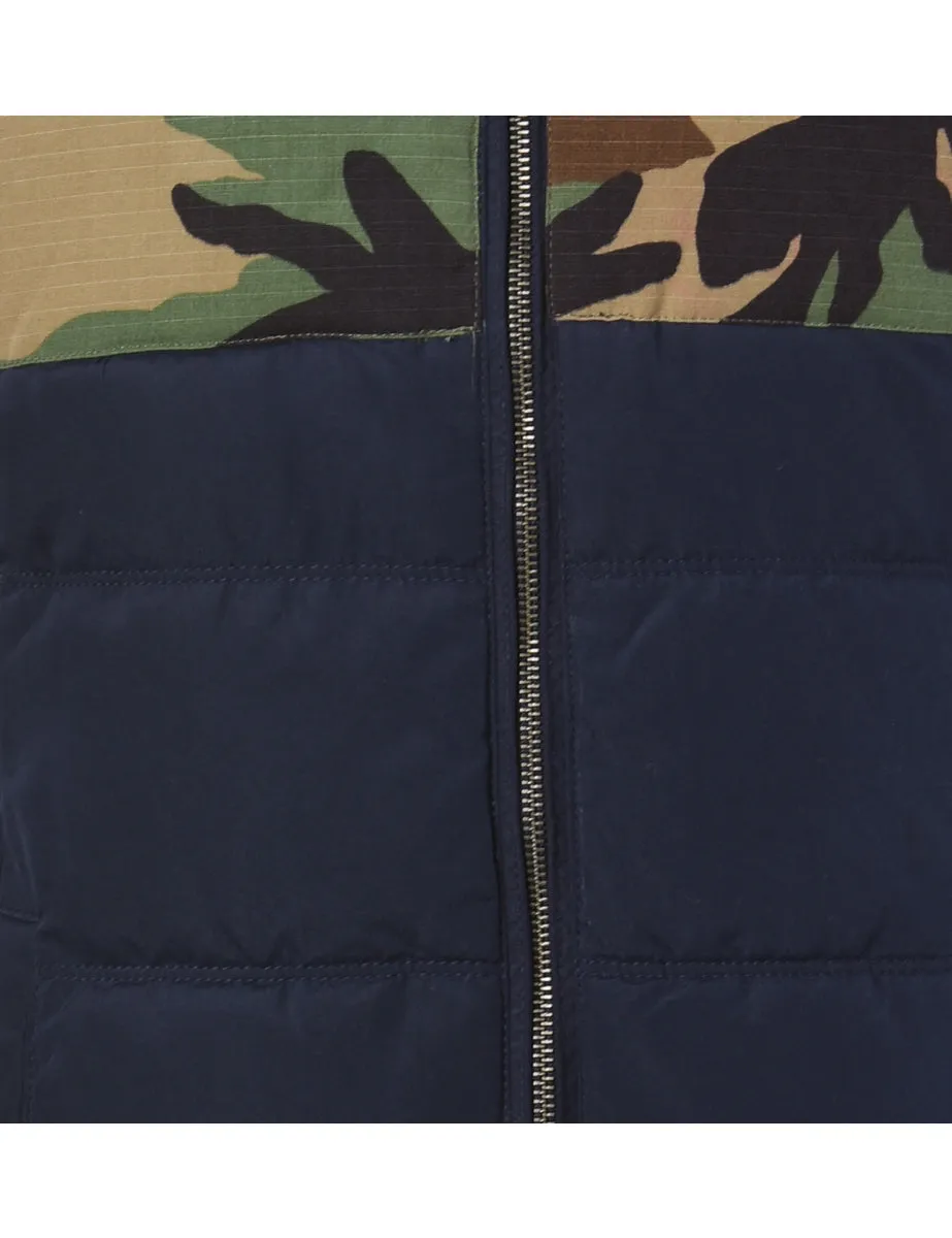 Reworked Zayne Camo Panel Puffer Gillet - XS