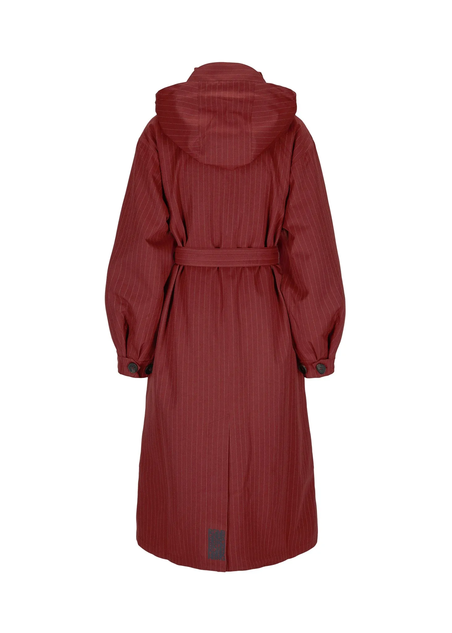 Rossby Maxi Coat - Russet Pinstripe