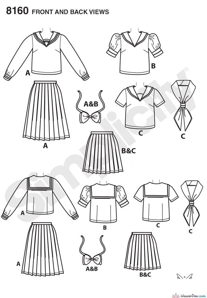 Simplicity Pattern S8160 Effy Sews Cosplay Misses' Costume