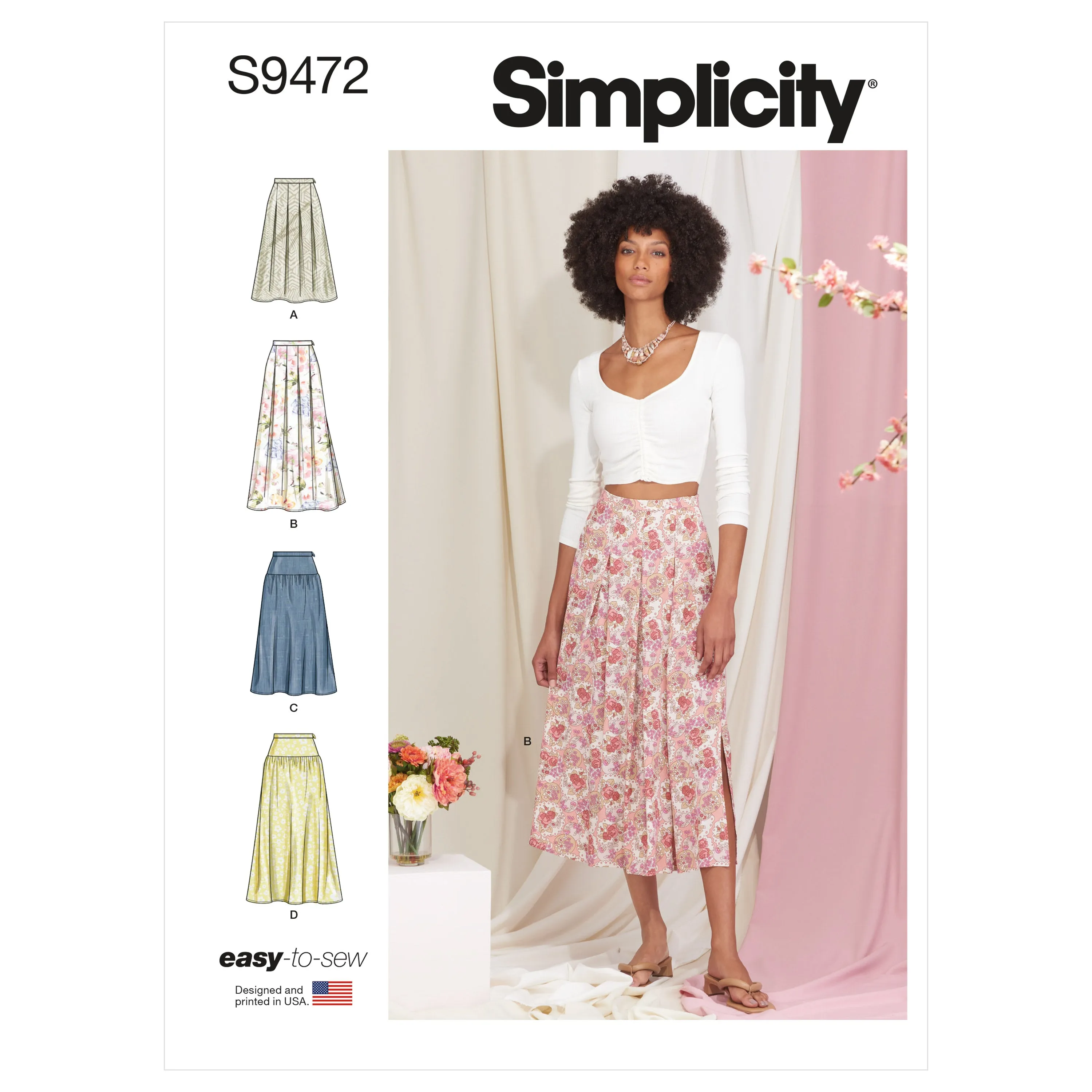 Simplicity Sewing Pattern 9472 Misses Skirts