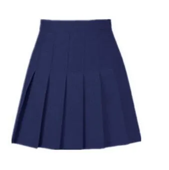 summer American School Style Fashion Women elegant half Pleated mini Skirts high waist casual girls skirts women leggings skirt