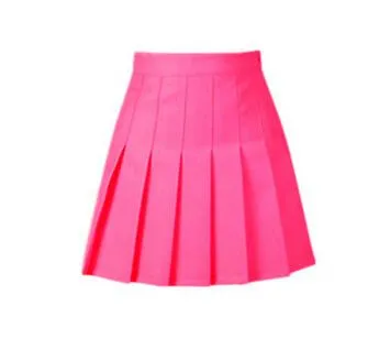 summer American School Style Fashion Women elegant half Pleated mini Skirts high waist casual girls skirts women leggings skirt