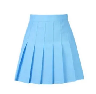 summer American School Style Fashion Women elegant half Pleated mini Skirts high waist casual girls skirts women leggings skirt