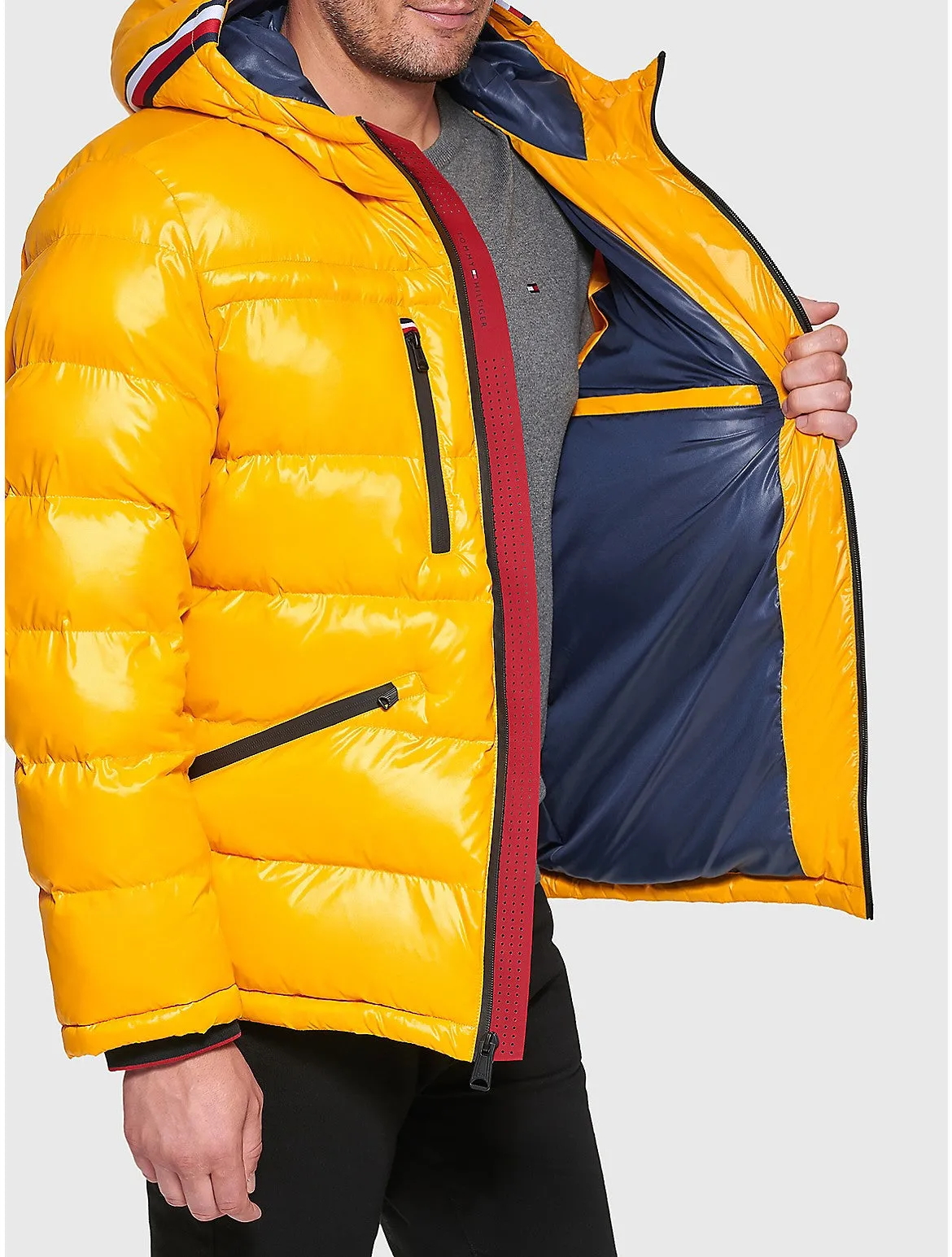 Tommy Hilfiger Men's High Gloss Puffer