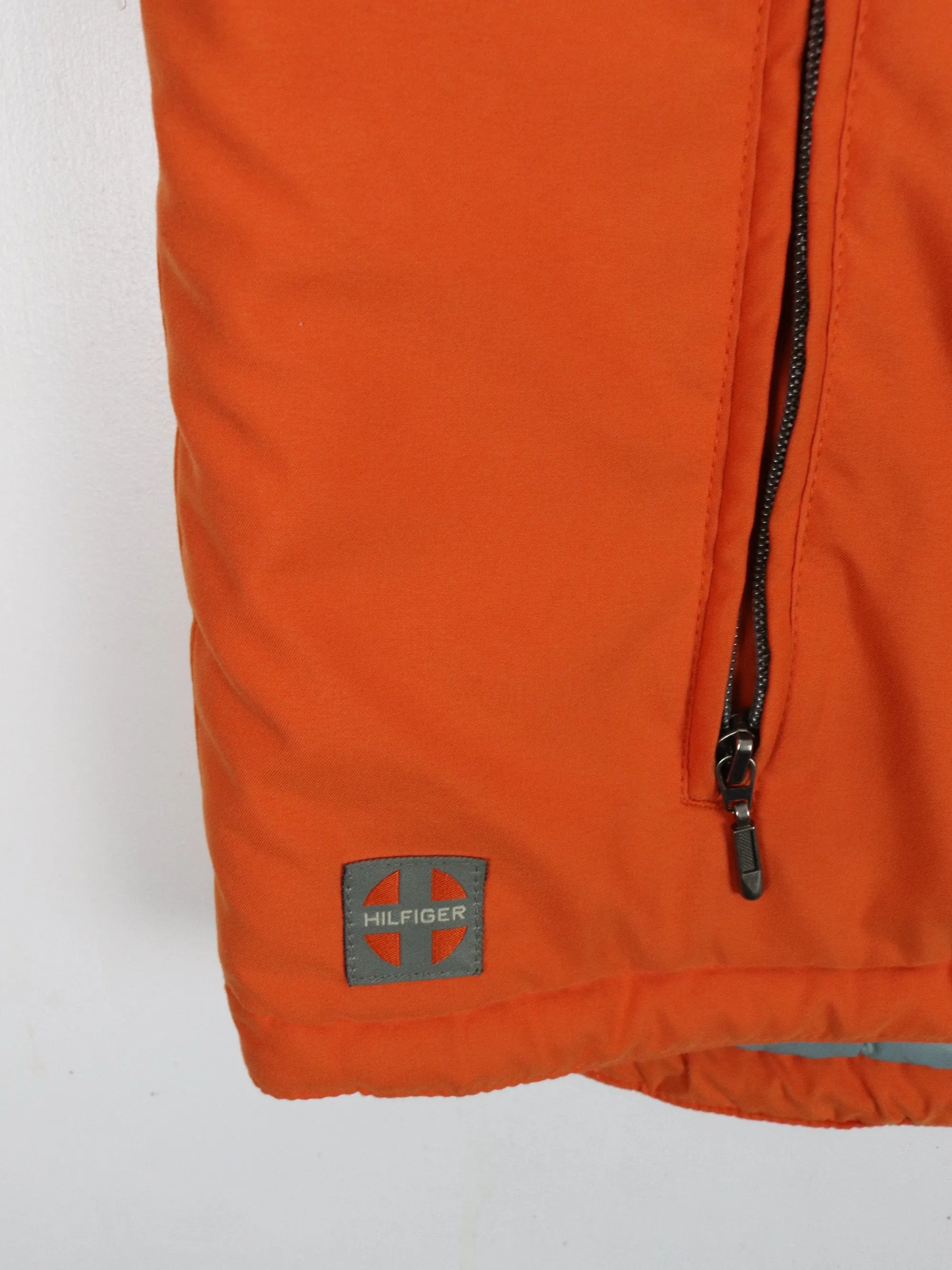 Tommy Hilfiger Vest Mens Large Orange Jacket Insulated