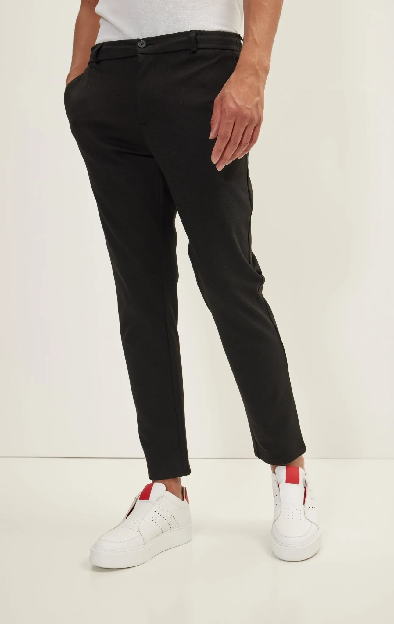 Weekend Knitted Fit Slacks - Black