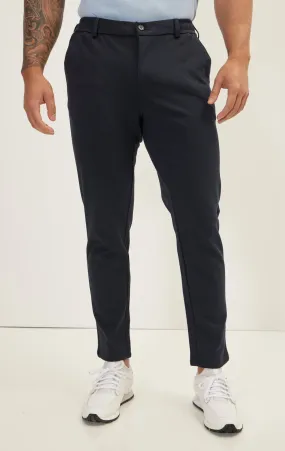 Weekend Knitted Fit Slacks - Navy