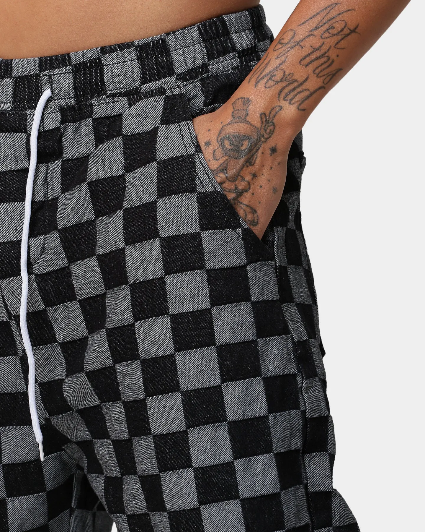 XXIII Ashe Checkered Pants Black