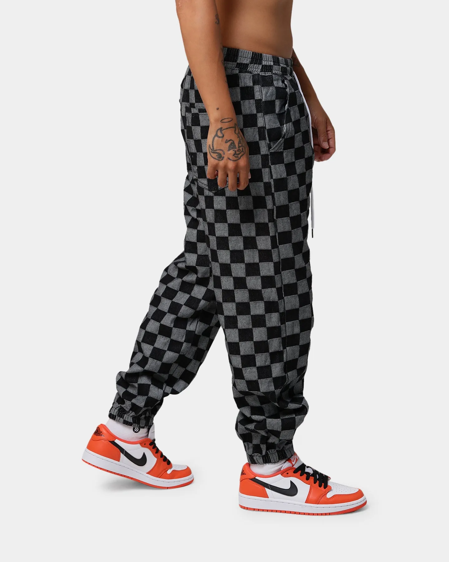 XXIII Ashe Checkered Pants Black