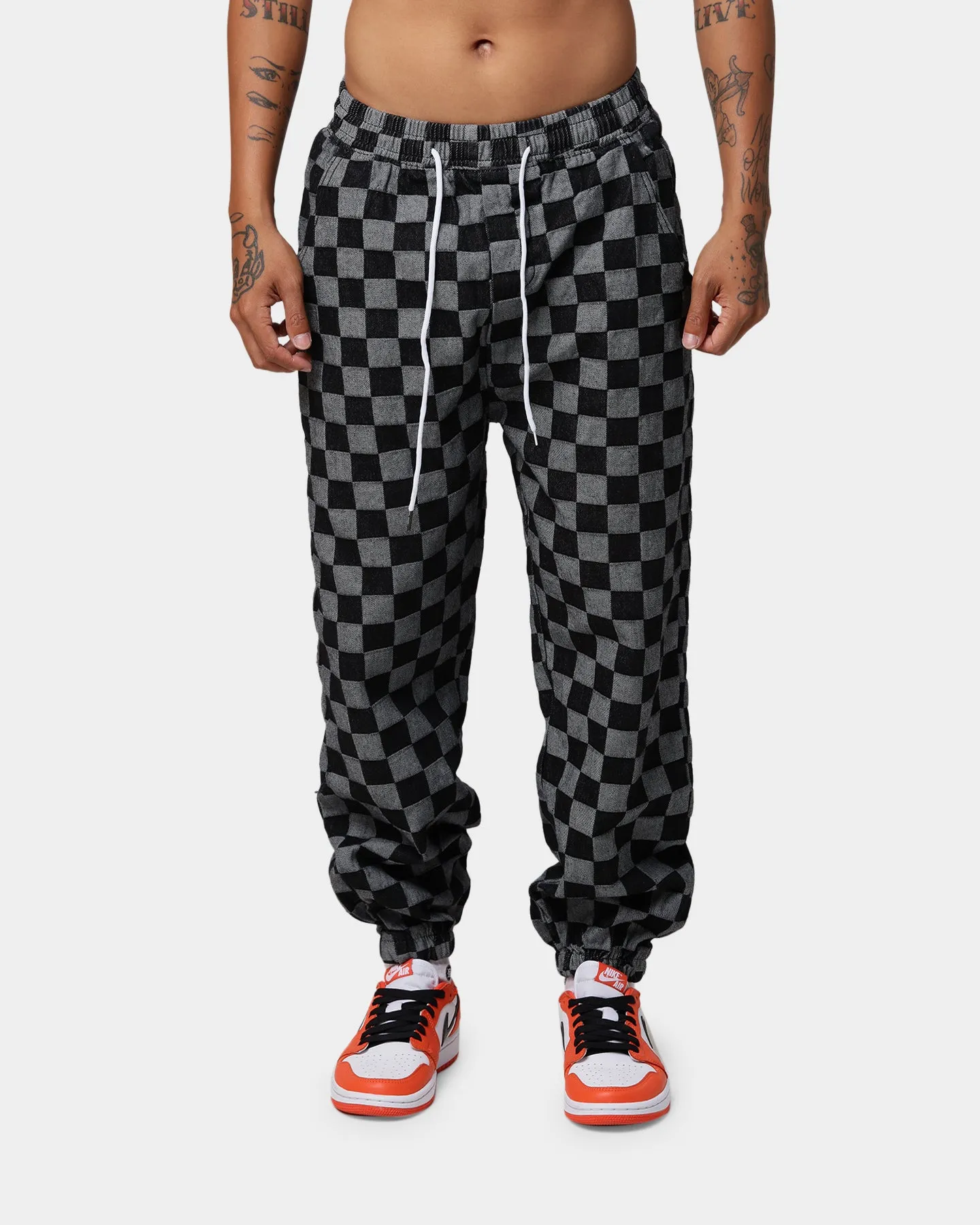 XXIII Ashe Checkered Pants Black