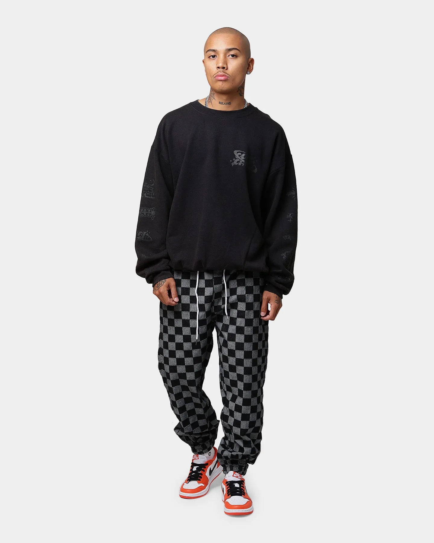 XXIII Ashe Checkered Pants Black