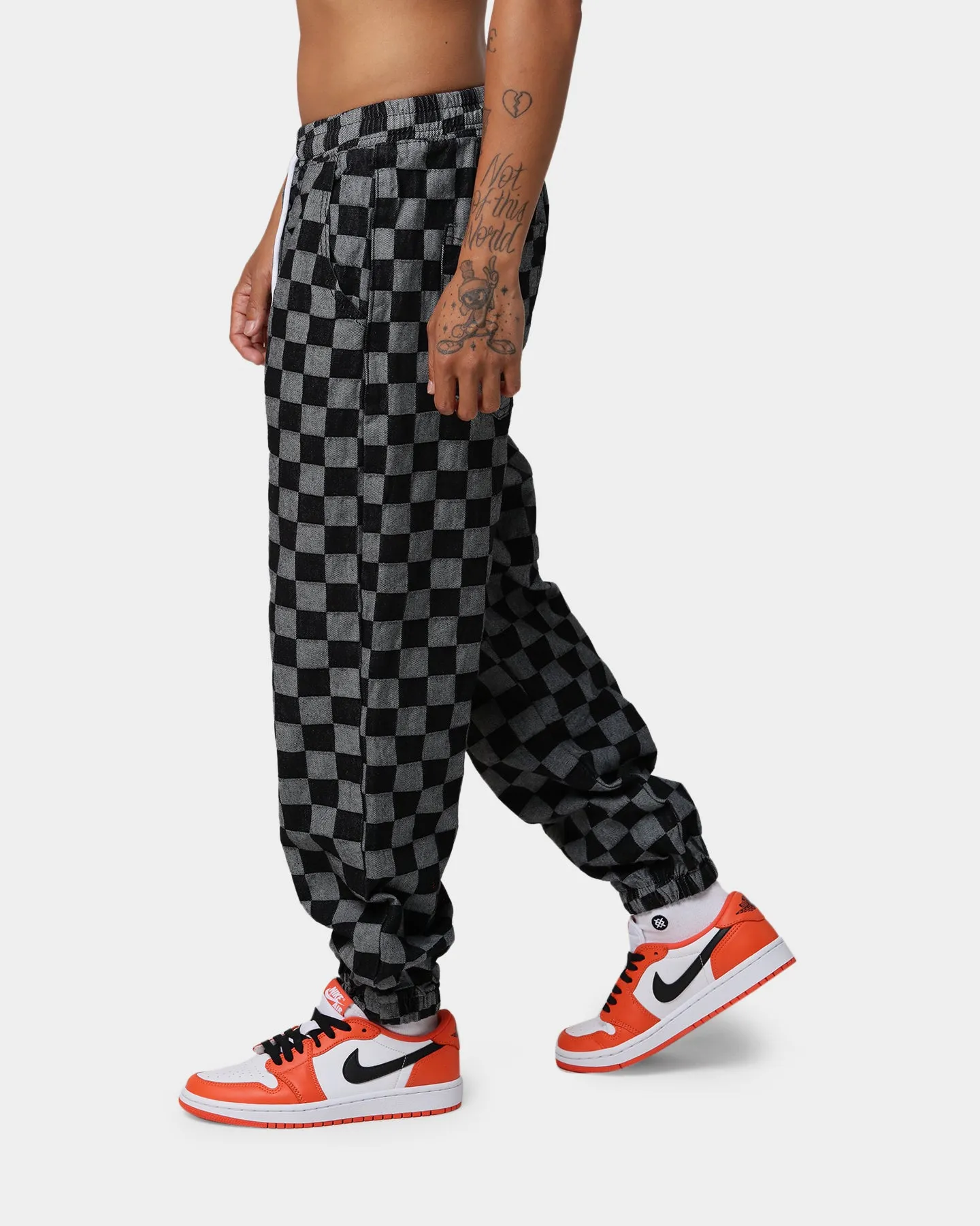 XXIII Ashe Checkered Pants Black